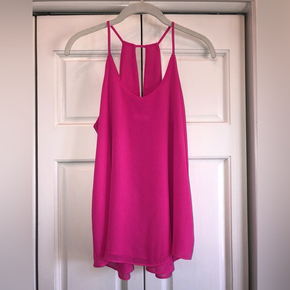 Mine, from Buckle, fucia, S, swing strappy tank top with back neck cutout - Picture 1 of 11
